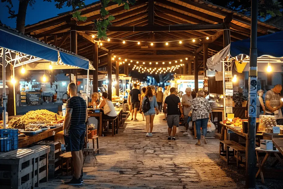 Marché nocturne royan