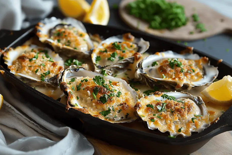 huitres gratinées four