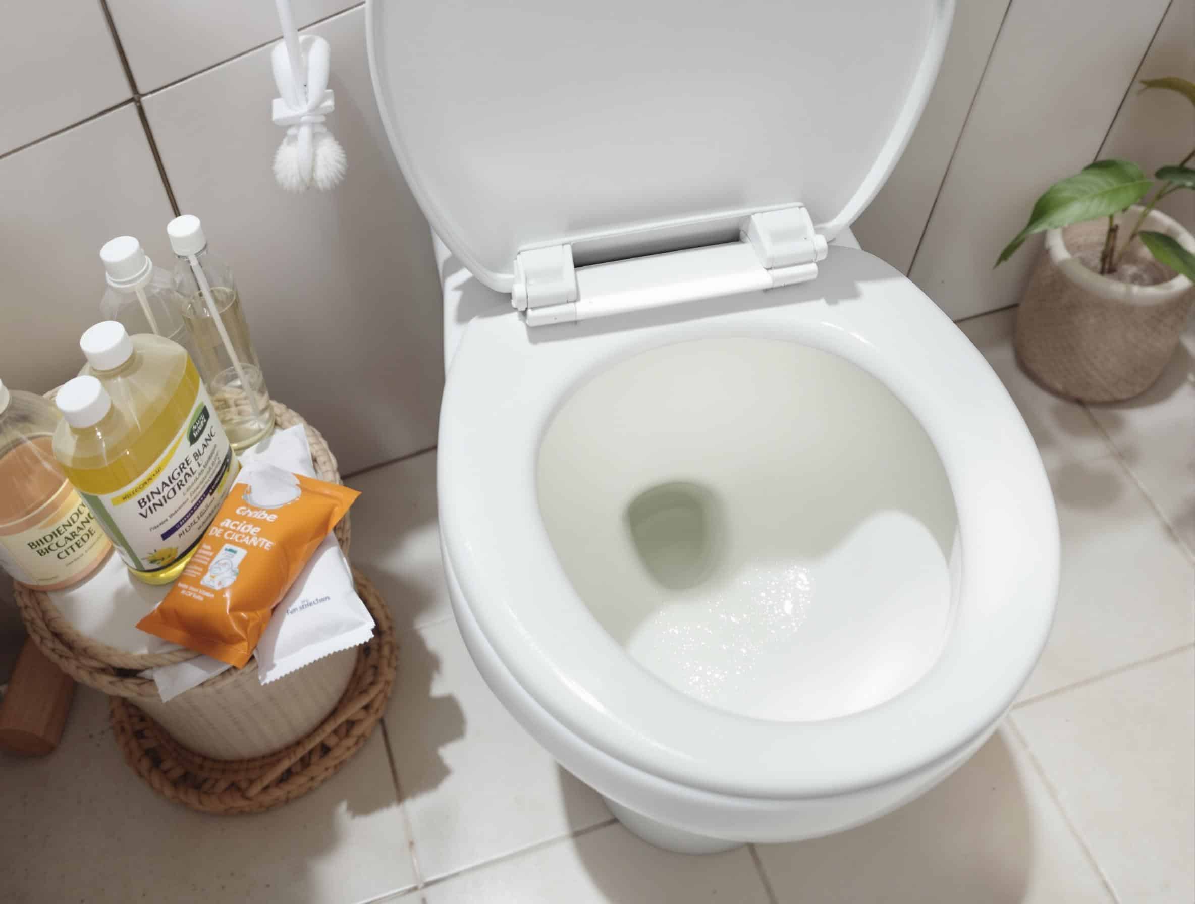 enlever le tartre des toilettes