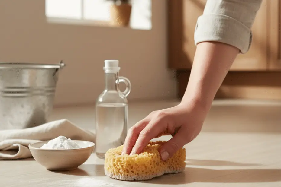 astuce de grand-mère pour nettoyer le lino