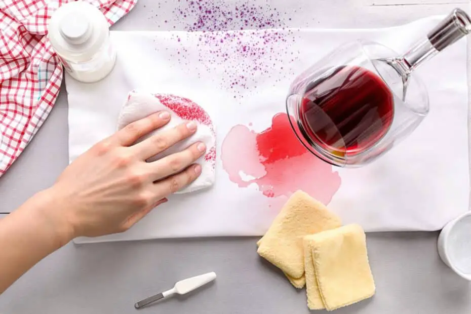 comment enlever les tache de vin rouge
