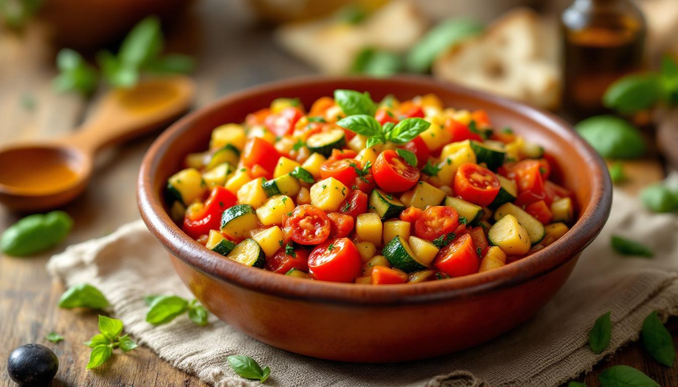 découvrez la recette traditionnelle espagnole du pisto manchego, un plat facile et rapide à préparer, parfait pour savourer les saveurs authentiques de l'espagne.