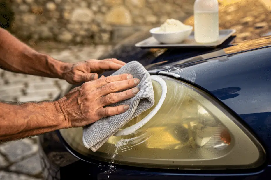astuce de grand-mère pour nettoyer les phares de voiture