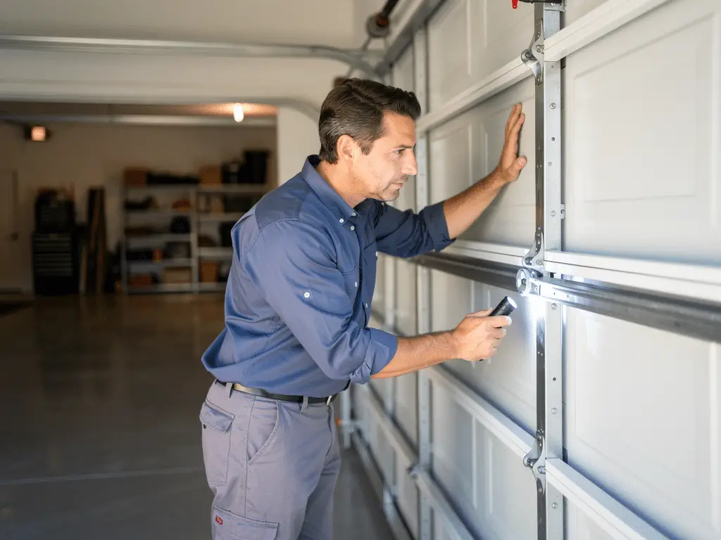 probleme porte de garage sectionnelle