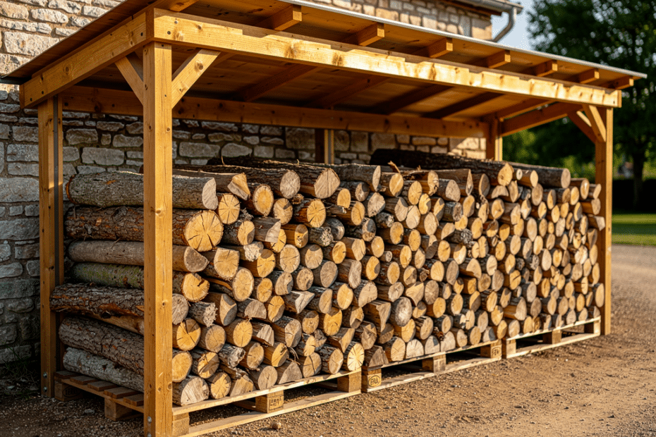 merule sur bois de chauffage