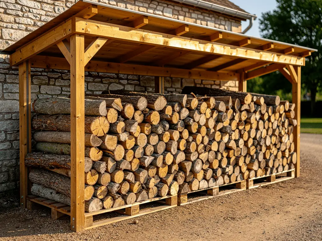 merule sur bois de chauffage