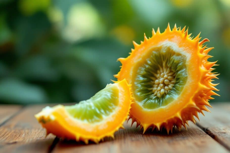 découvrez l'origine, les saveurs uniques et les bienfaits du kiwano, ce fruit africain épineux aussi appelé melon à cornes, idéal pour une alimentation saine et exotique.