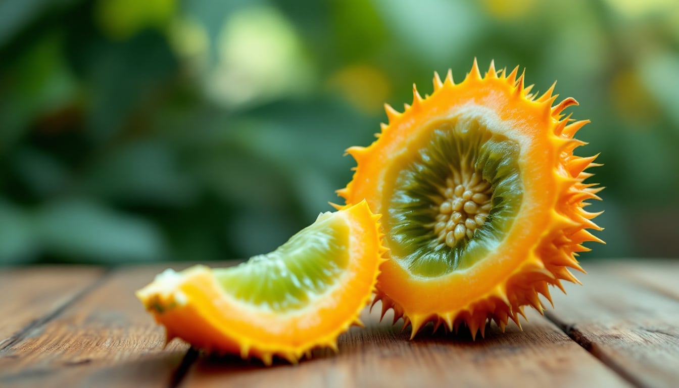 découvrez l'origine, les saveurs uniques et les bienfaits du kiwano, ce fruit africain épineux aussi appelé melon à cornes, idéal pour une alimentation saine et exotique.