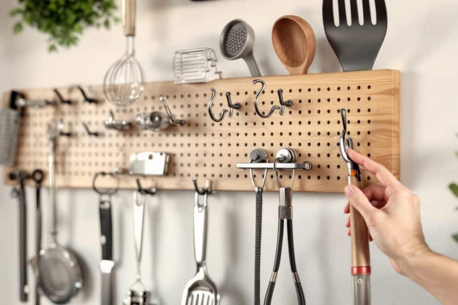 découvrez comment choisir et utiliser les crochets pour pegboard afin d'organiser votre espace de manière modulable et efficace.