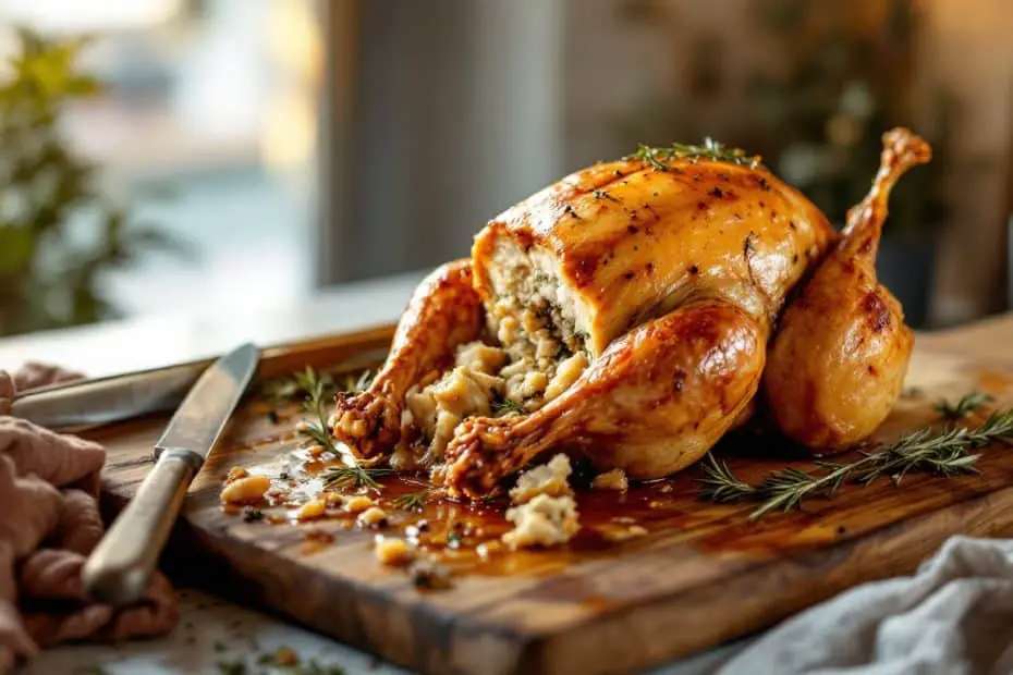 découvrez nos conseils pour réussir la cuisson de votre rôti de pintade farcie au four, avec la durée idéale pour un plat savoureux et parfaitement cuit.