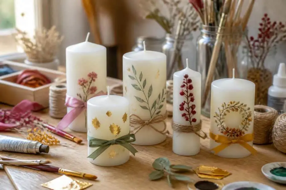 découvrez des idées simples et originales pour décorer une bougie vous-même, et apportez une touche personnelle et chaleureuse à votre décoration intérieure.