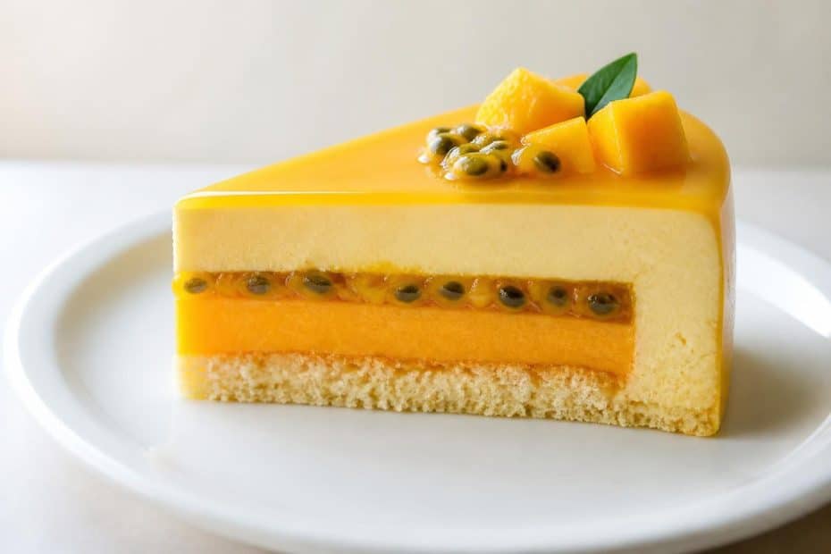 découvrez notre recette facile et gourmande d'entremet mangue passion, parfaite pour un dessert frais et exotique qui séduira tous les palais.