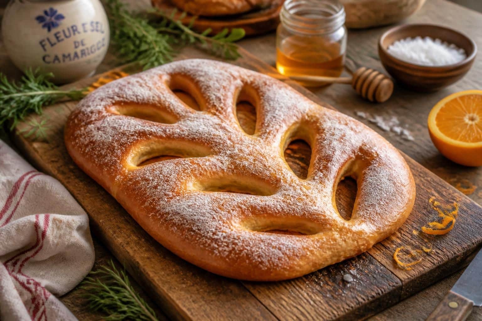 découvrez la recette traditionnelle et facile de la fougasse sucrée d’aigues-mortes, un délice authentique à savourer en toute simplicité.
