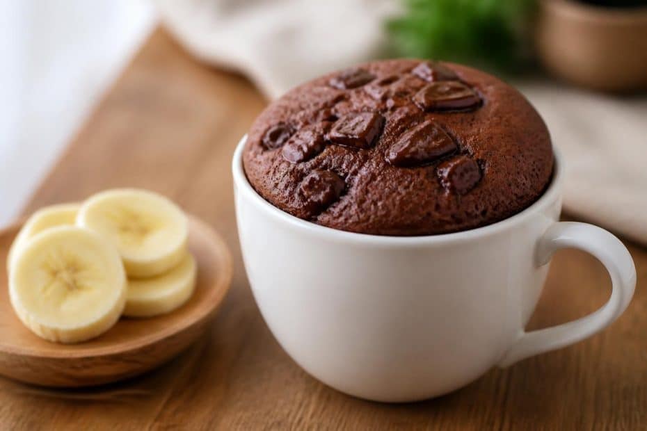 découvrez notre recette rapide et facile de mug cake banane chocolat, un délice moelleux prêt en quelques minutes pour une pause gourmande express.