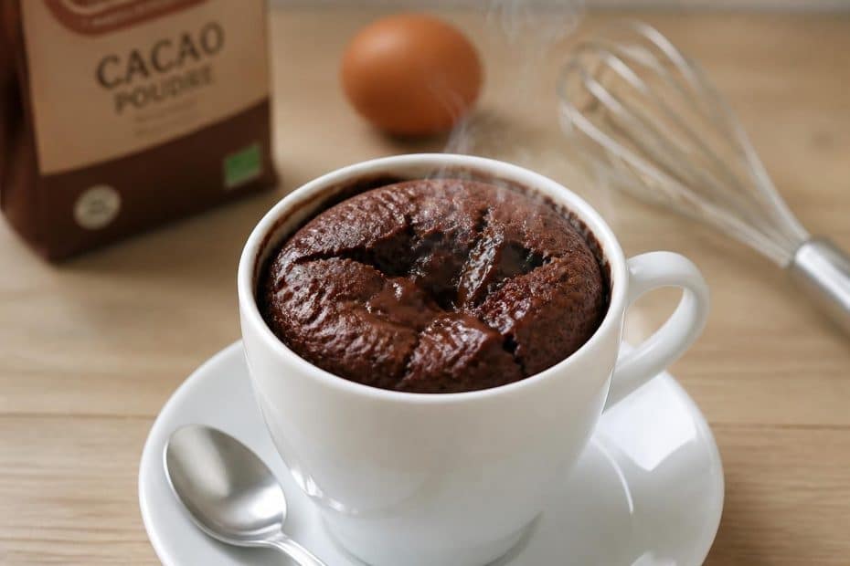 découvrez notre recette rapide et facile de mug cake au chocolat en poudre, idéale pour une gourmandise instantanée et savoureuse.