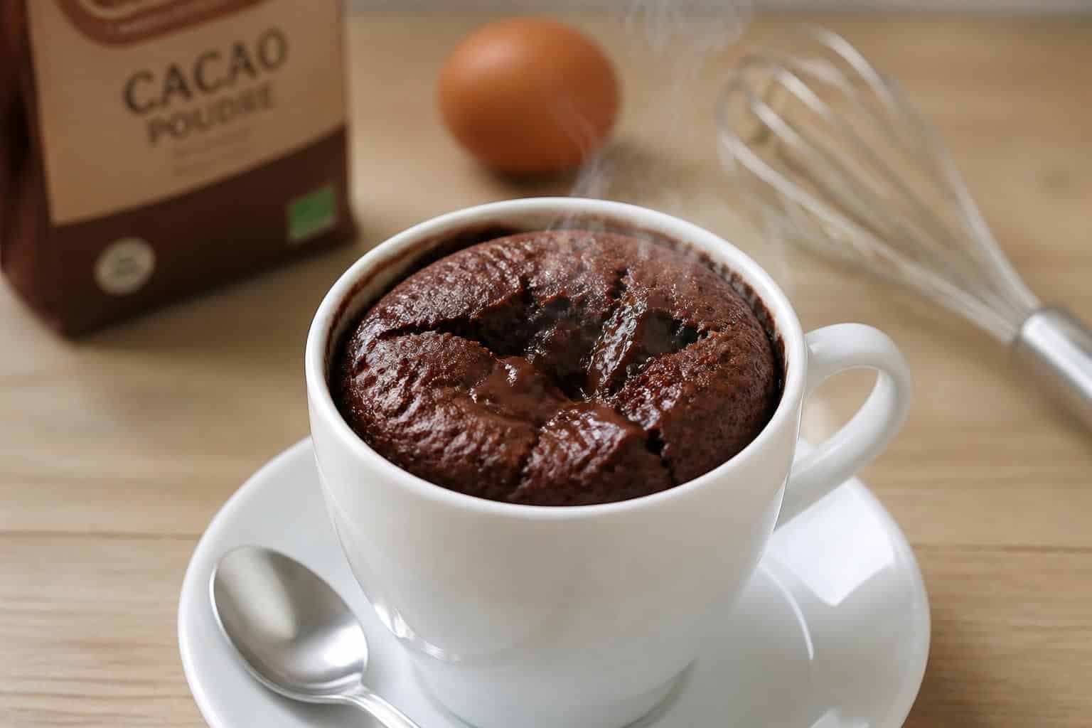 découvrez notre recette rapide et facile de mug cake au chocolat en poudre, idéale pour une gourmandise instantanée et savoureuse.