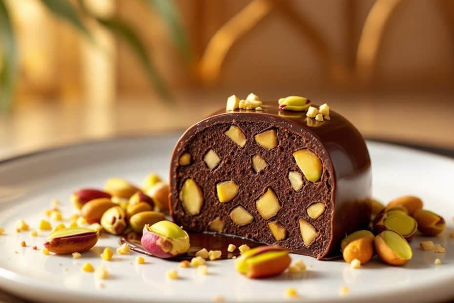 découvrez notre recette gourmande de chocolat croustillant à la pistache, inspirée des saveurs raffinées de dubaï. un dessert unique alliant croquant et douceur pour régaler vos papilles.