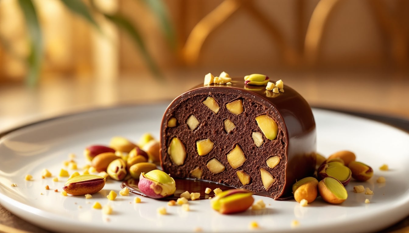 découvrez notre recette gourmande de chocolat croustillant à la pistache, inspirée des saveurs raffinées de dubaï. un dessert unique alliant croquant et douceur pour régaler vos papilles.
