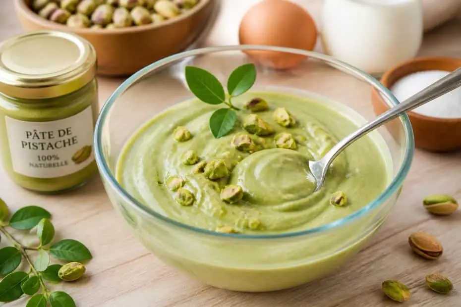 découvrez notre recette facile et rapide pour préparer une délicieuse crème pistache maison, idéale pour toutes vos pâtisseries et desserts.