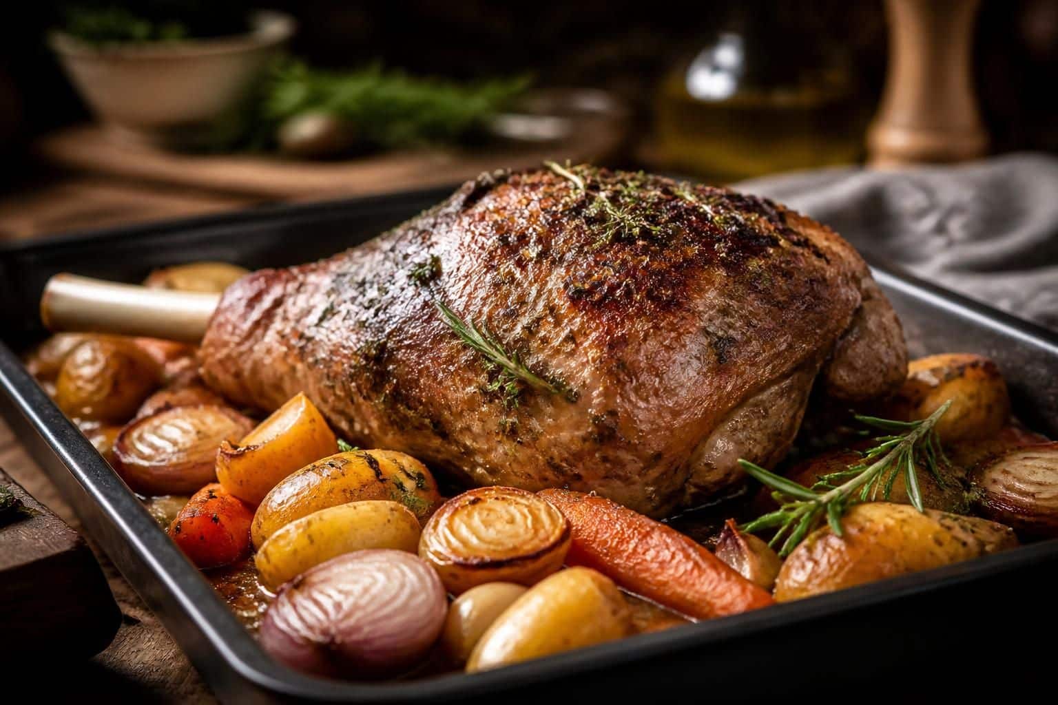 découvrez notre recette de gigot d'agneau au four à cuisson lente, pour une viande tendre et savoureuse qui ravira vos papilles.