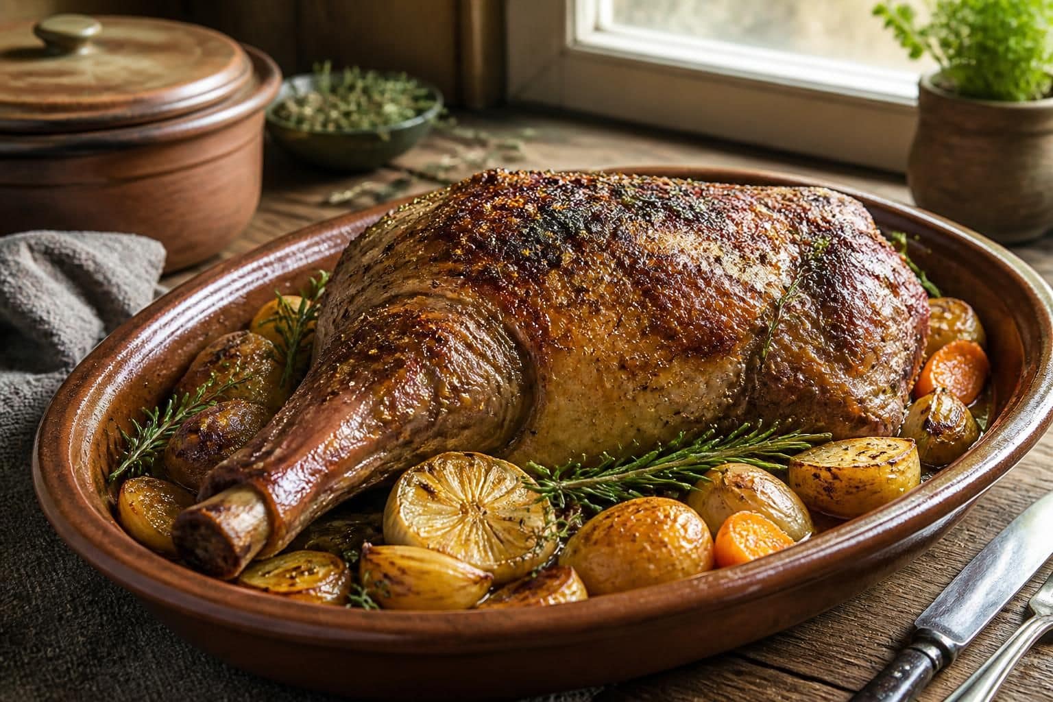 découvrez notre recette de gigot d'agneau au four à cuisson lente pour un plat tendre et savoureux, idéal pour vos repas en famille ou entre amis.