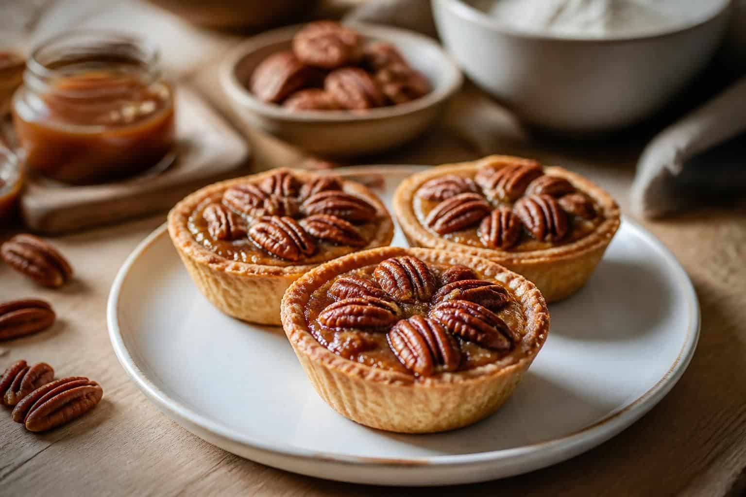 découvrez notre recette maison facile et gourmande de tartelettes aux noix de pécan, parfaites pour régaler vos proches avec une douceur croquante et savoureuse.