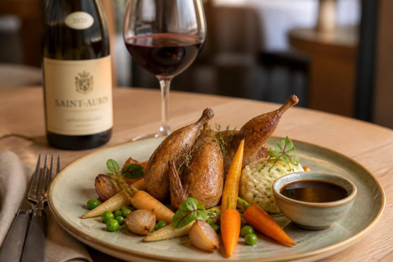 découvrez des idées recettes savoureuses pour accompagner les cailles ainsi que des accords parfaits de vins et accompagnements pour sublimer vos repas.