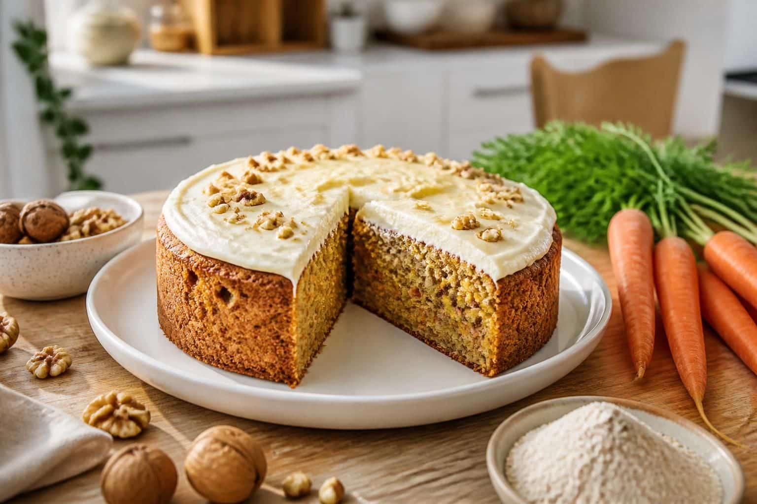 découvrez notre recette facile de carotte cake healthy, sans beurre ni sucre ajouté, pour un dessert savoureux et sain à partager en famille.