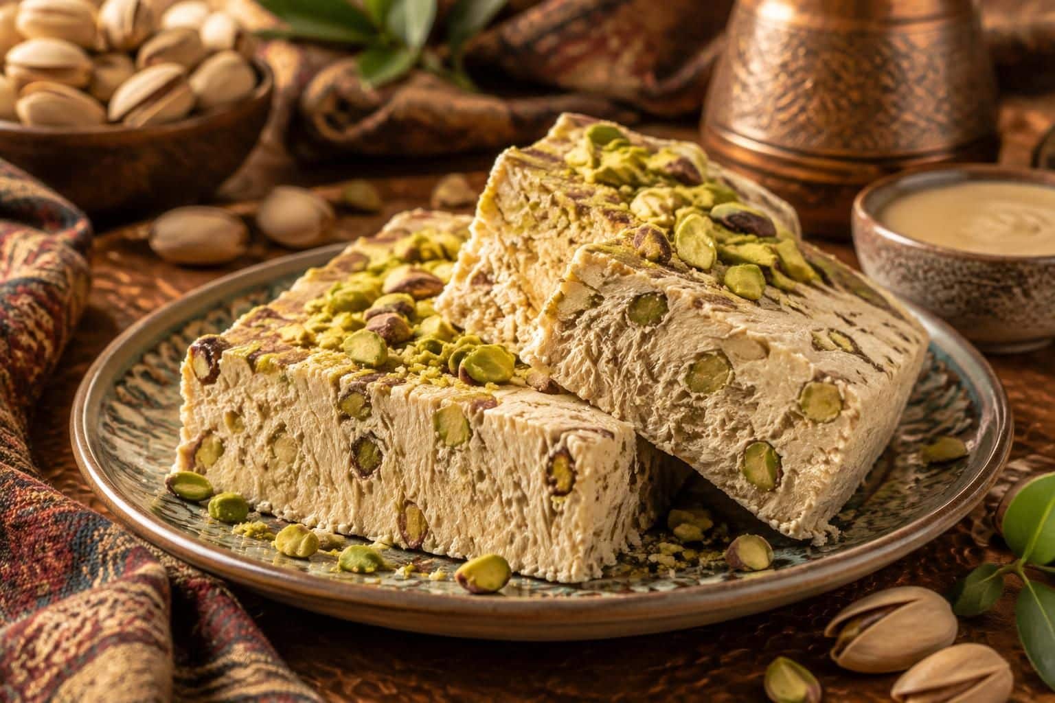 découvrez la recette traditionnelle du halva à la pistache, un dessert oriental fondant et savoureux, ainsi que ses origines et ses bienfaits.