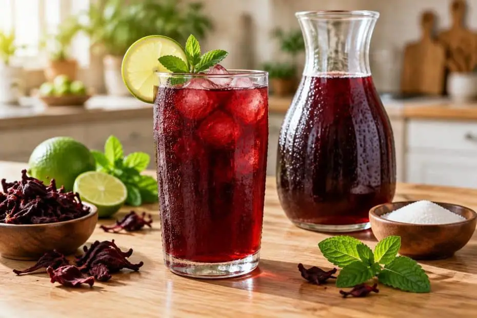 découvrez une recette facile de jus de bissap maison et ses bienfaits naturels : une boisson rafraîchissante à base de fleurs d’hibiscus.