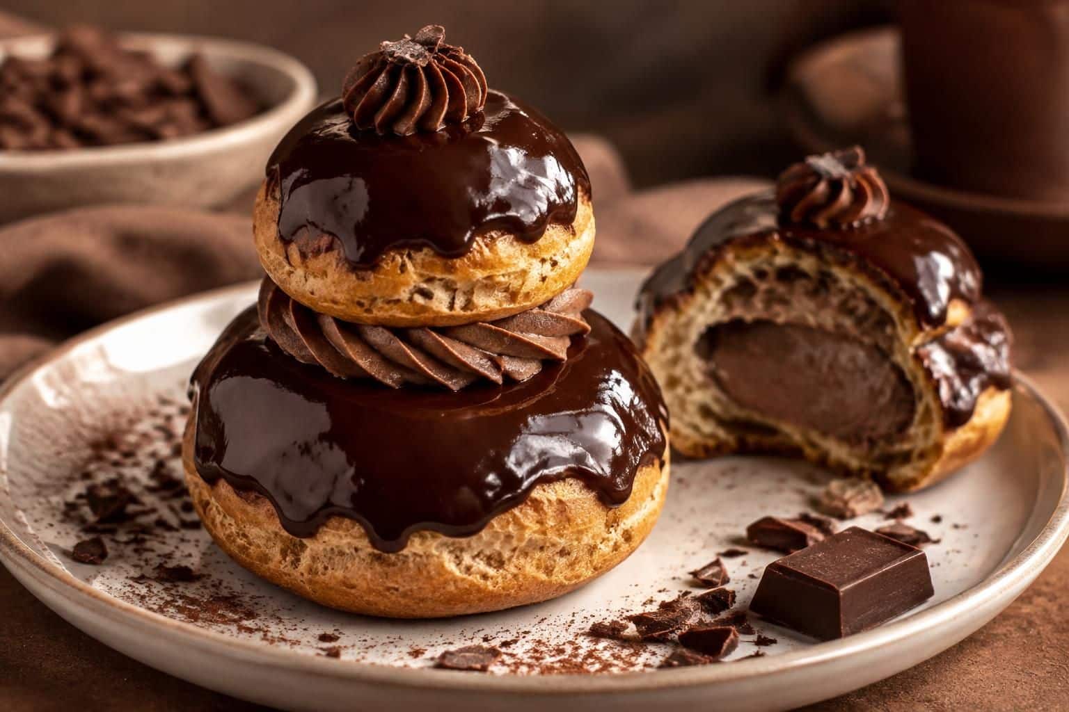 découvrez une recette facile de religieuse au chocolat : des choux légers, une crème onctueuse et un glaçage gourmand pour un dessert irrésistible.