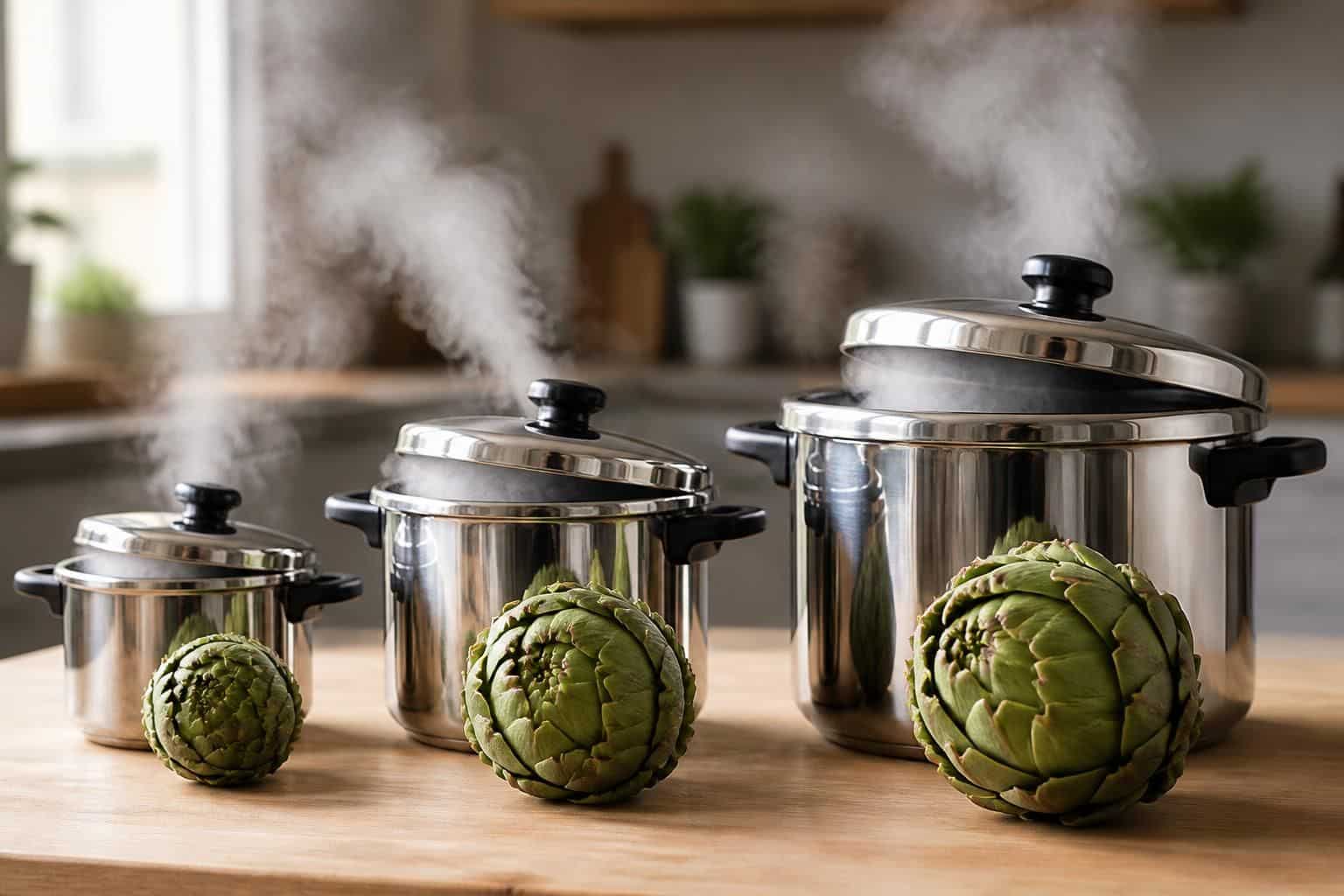 découvrez le temps de cuisson idéal des artichauts à la cocotte minute selon leur taille pour une préparation rapide et savoureuse.