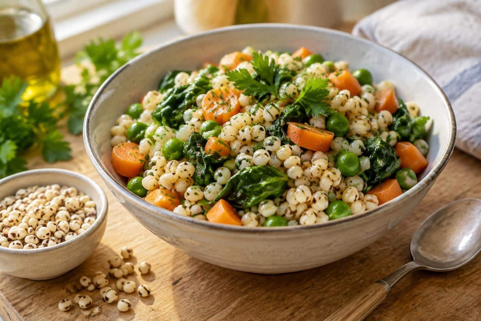 découvrez une recette facile à base de larme de job, cette graine saine et savoureuse, et apprenez à la cuisiner simplement au quotidien.